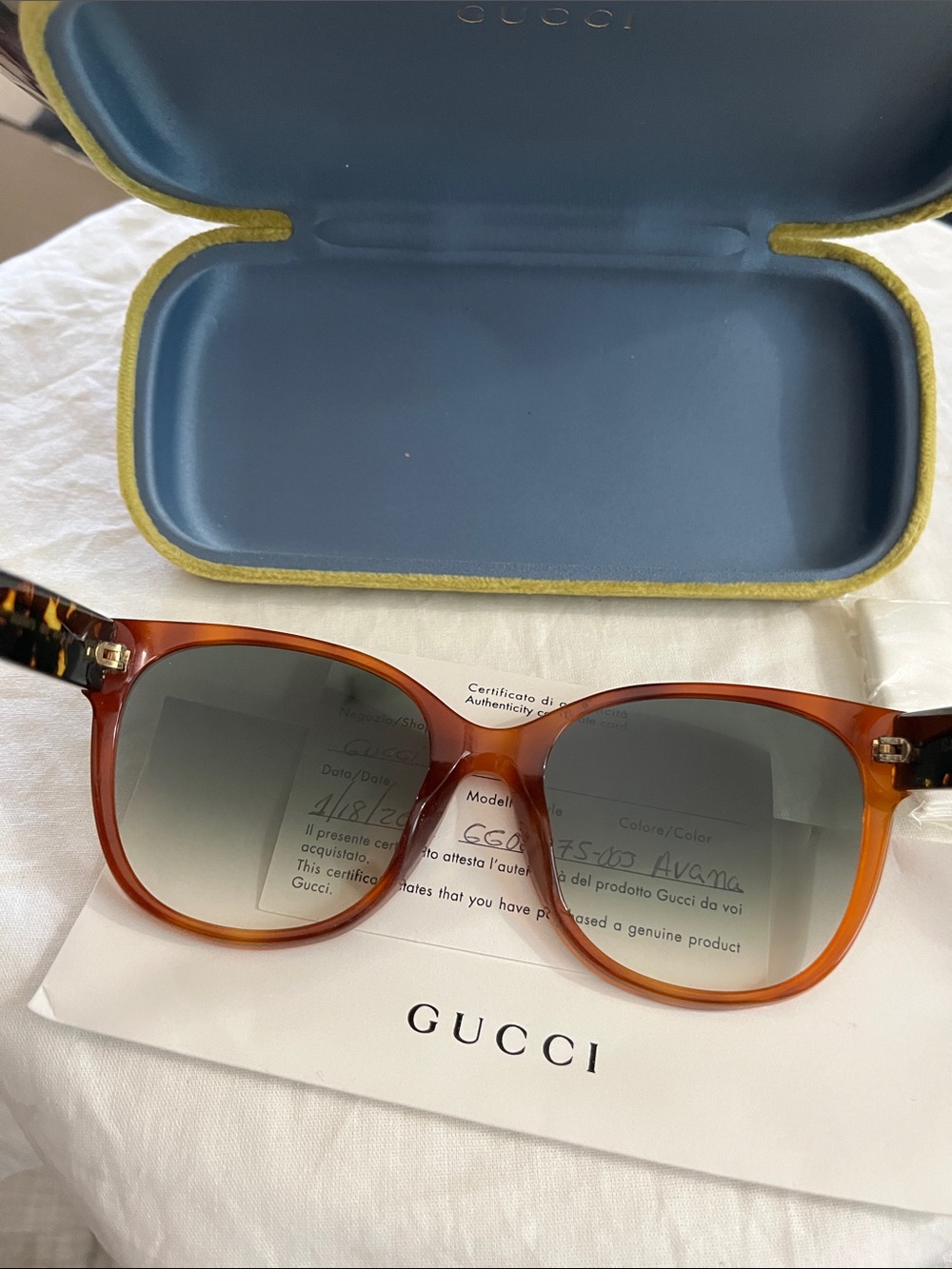 Gucci Tortoise Sunglasses